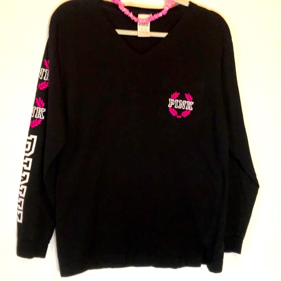 PINK Victoria's Secret Tops - Victoria’s Secret Pink long sleeve pocket tee